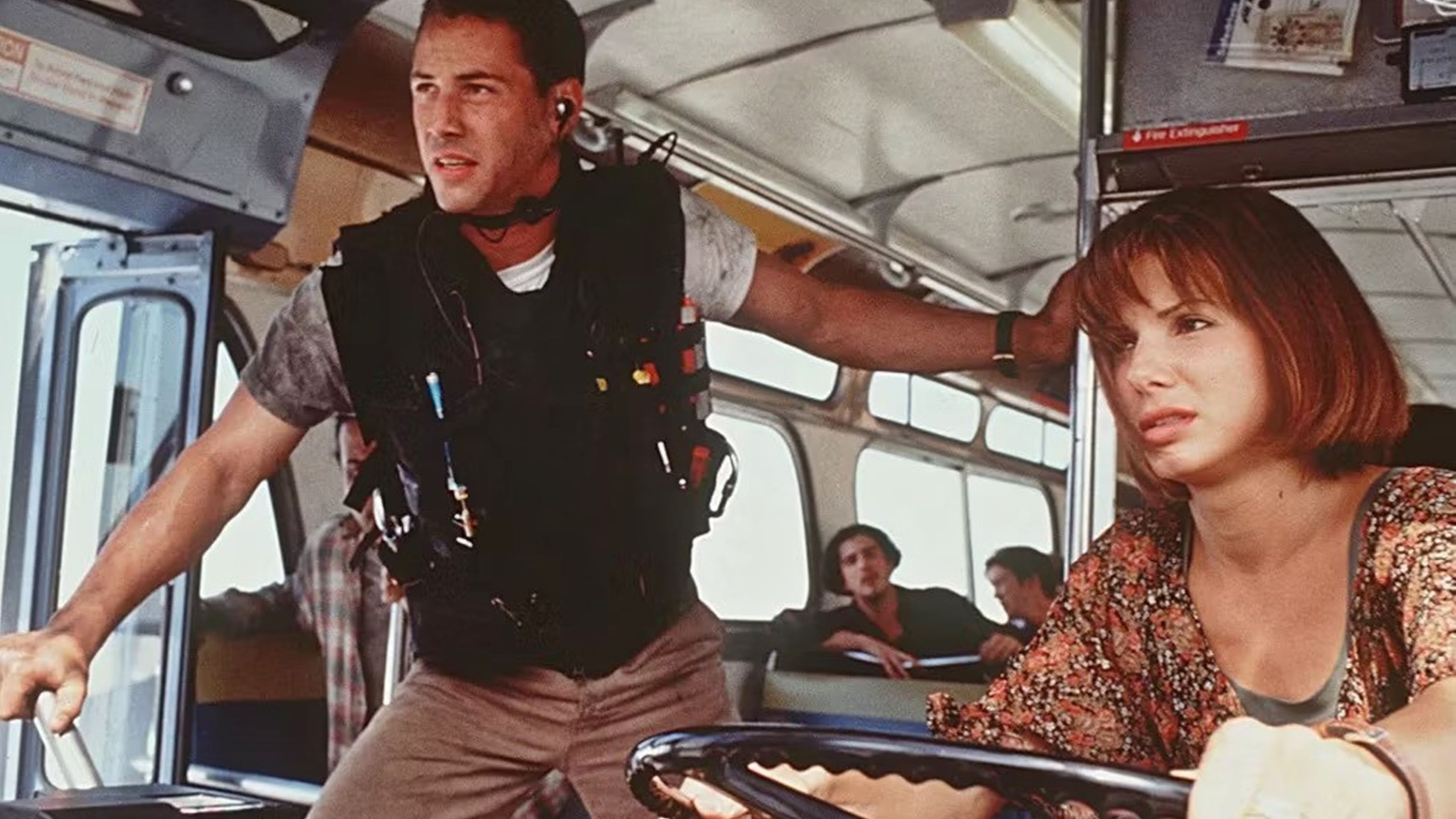 Keanu Reeves y Sandra Bullock en Speed (1994)