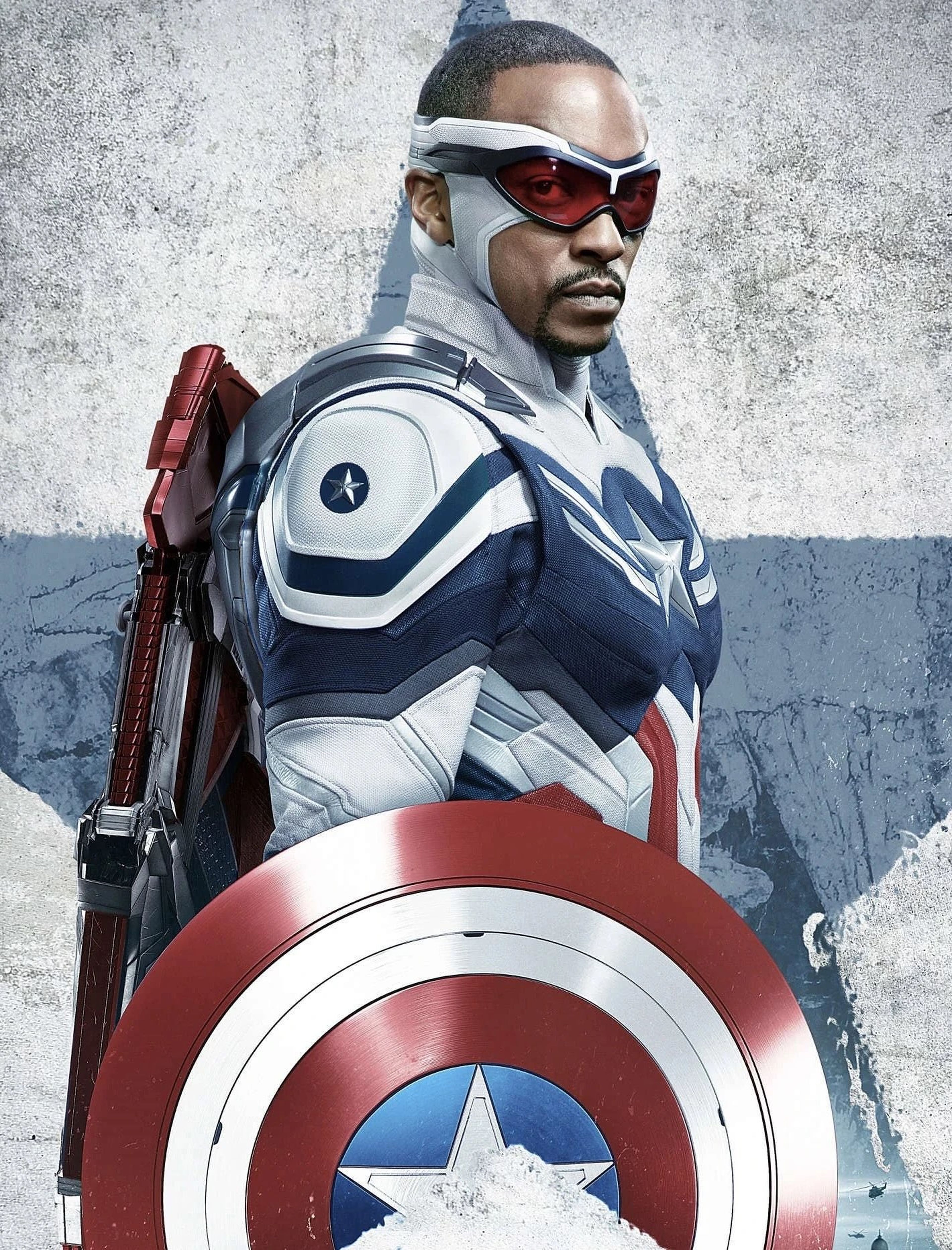 El nuevo traje del Capitán América de Anthony Mackie cambia de color en la película Captain America: Brave New World de Marvel