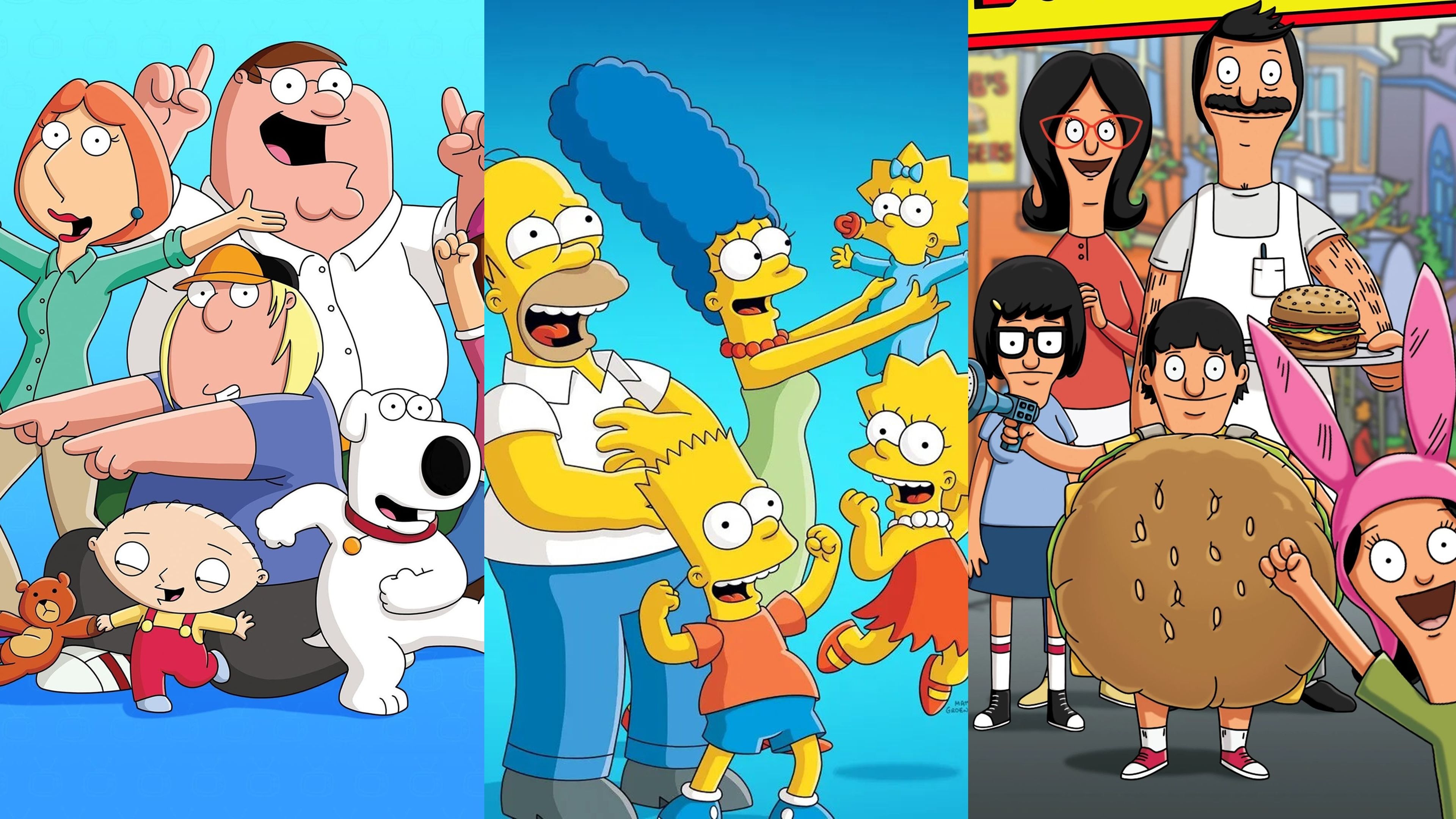 Padre de Familia, Los Simpson y Bob's Burguers