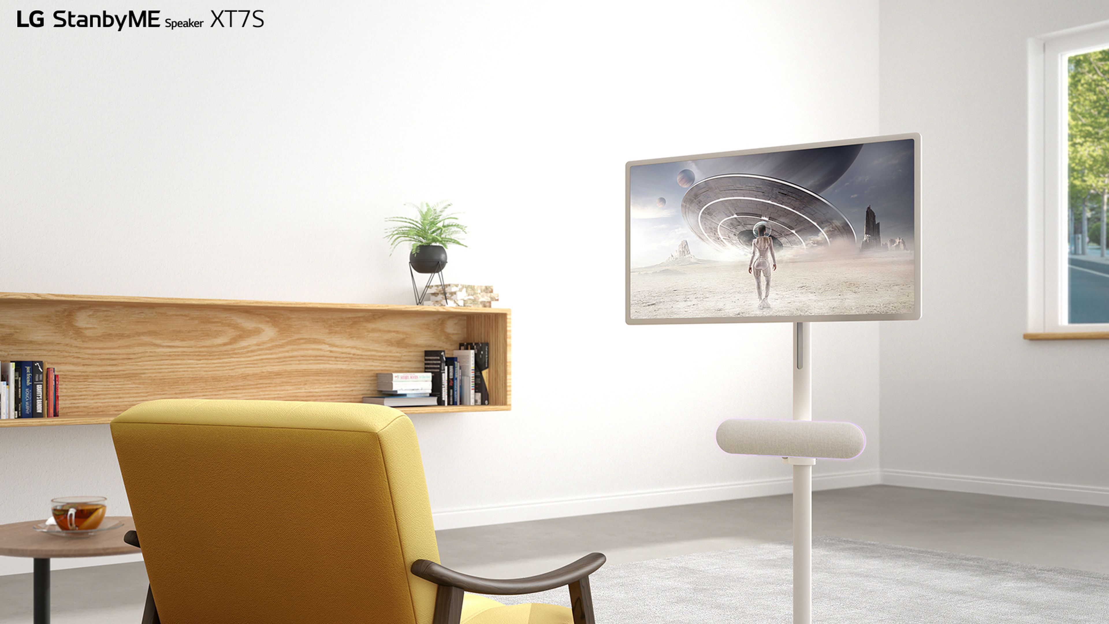El Smart TV de LG cuenta con un sistema de desplazamiento para que lo muevas por casa sin problemas