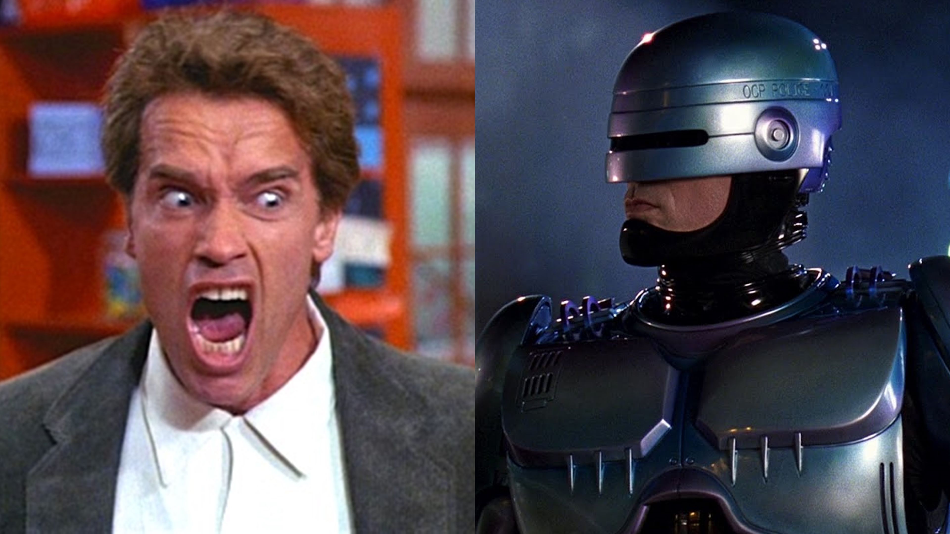 Arnold Schwarzenegger y Robocop