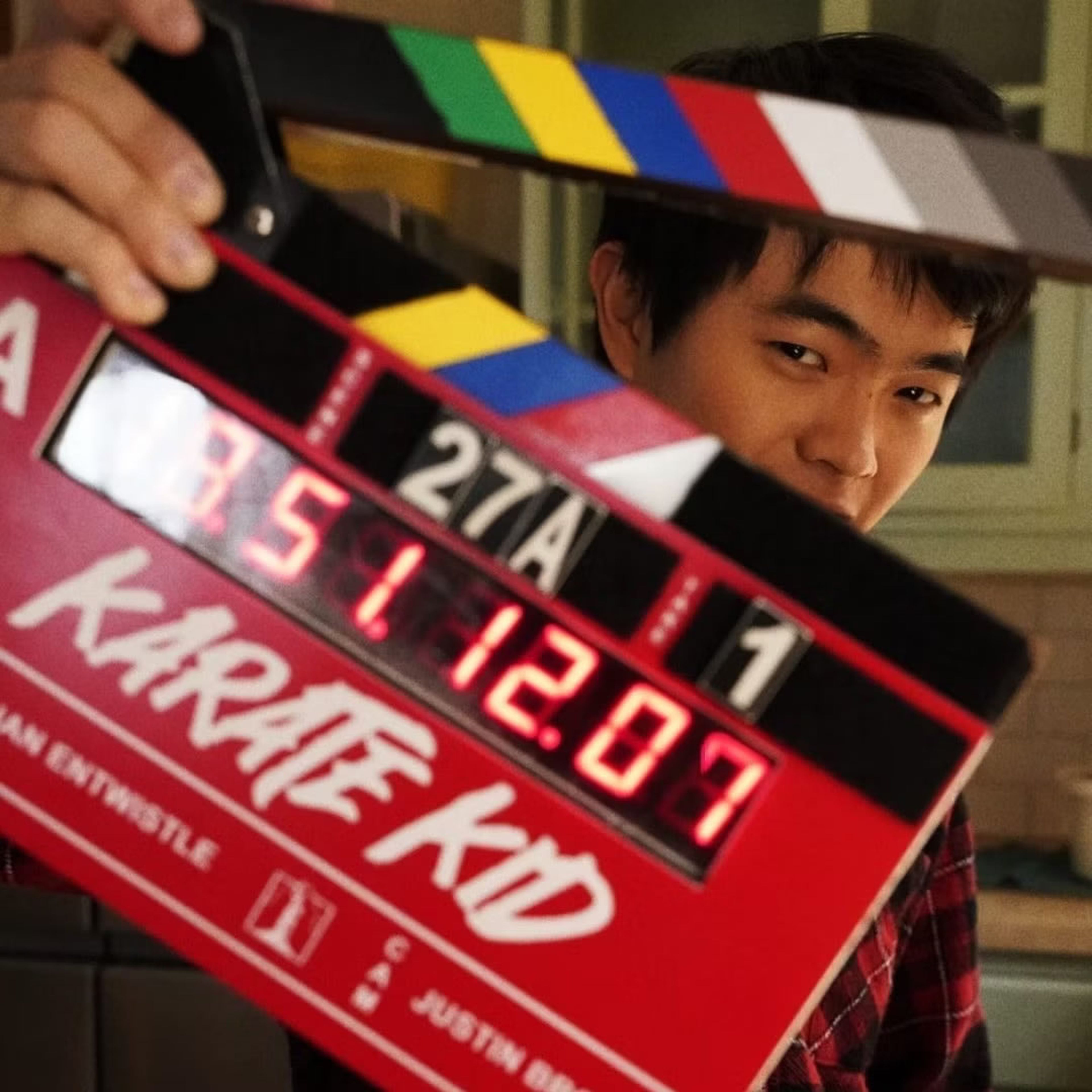 Ben Wang en el final del rodaje de la nueva película de Karate Kid