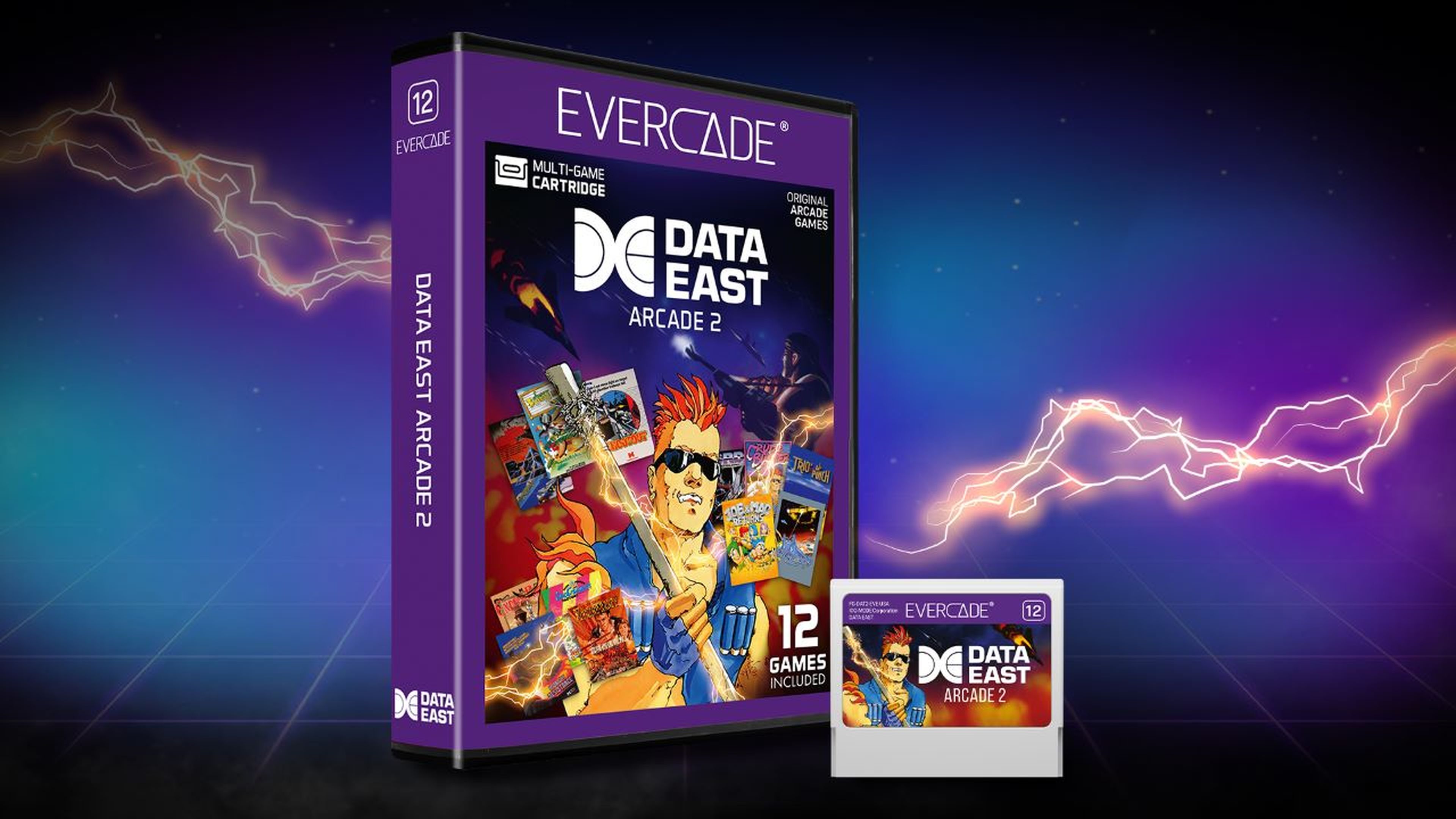 Cartucho Data East para Evercade Alpha