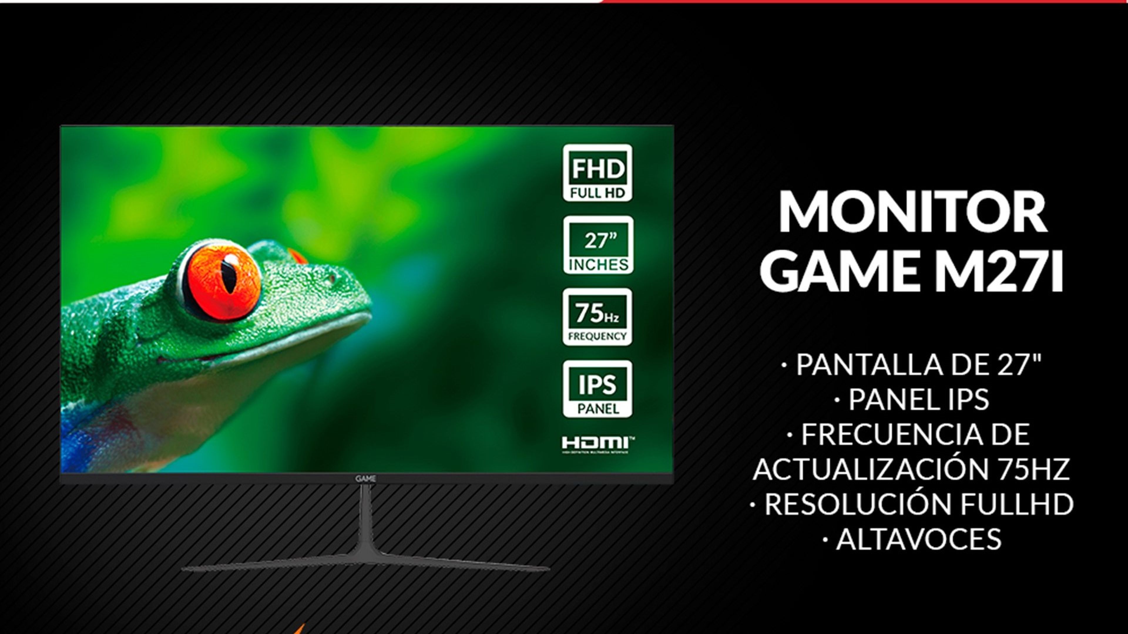GAME y su nueva venta flash del monitor GAME M27I de 27'' IPS FHD 7Hz