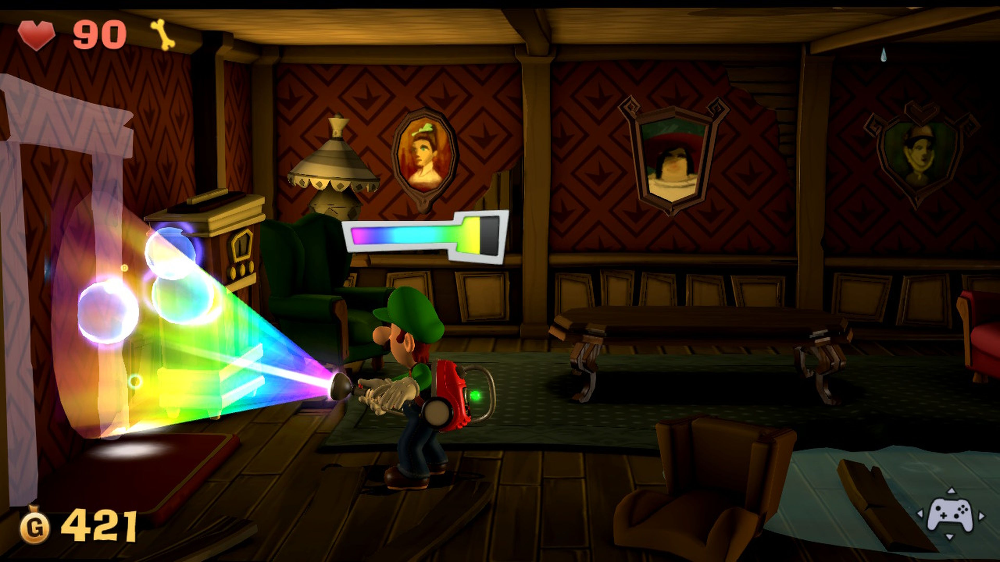 Luigi's Mansion 2 HD Nintendo Switch - coleccionables, puertas secretas