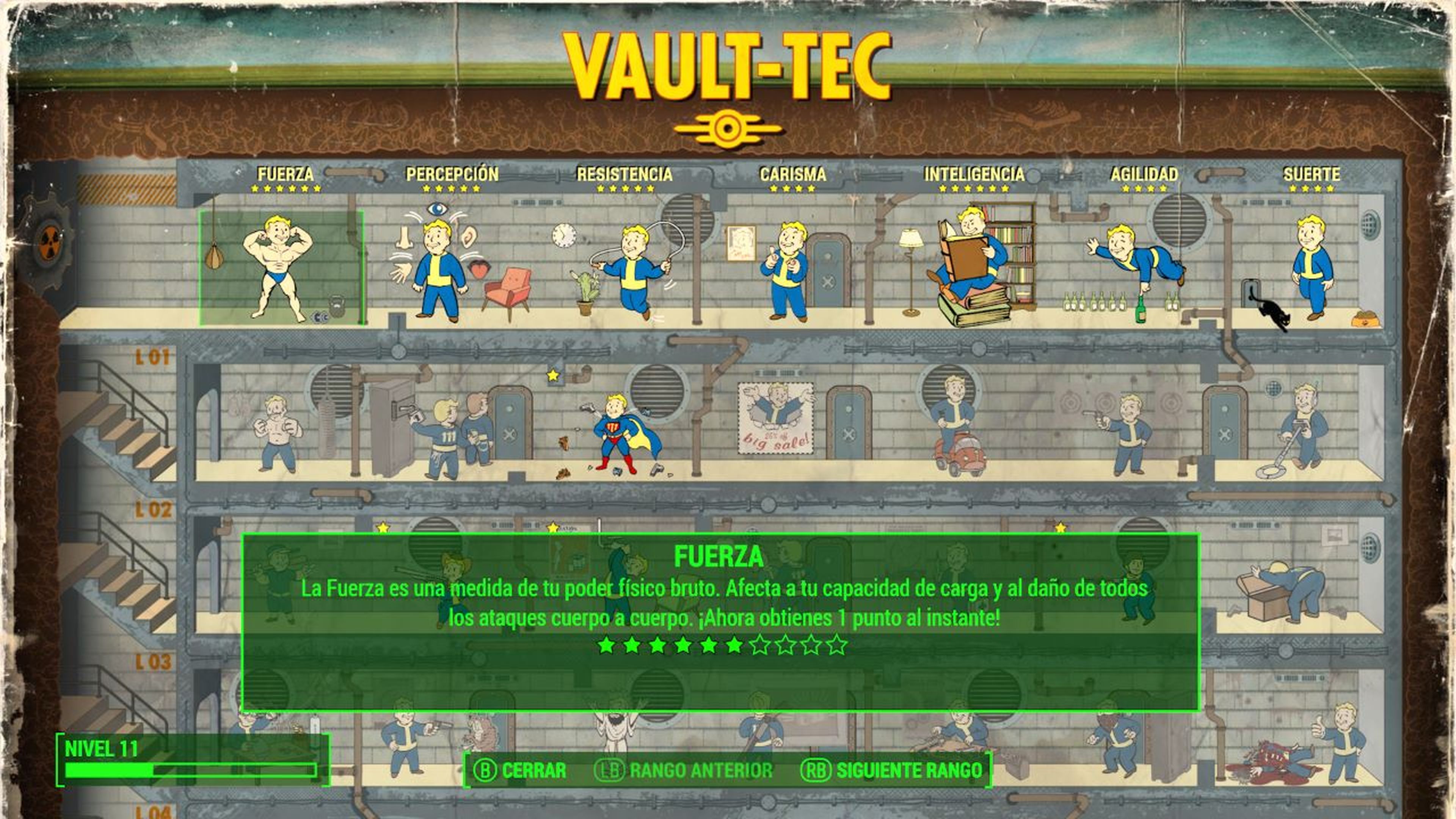 Todos los extras de Fuerza de Fallout 4