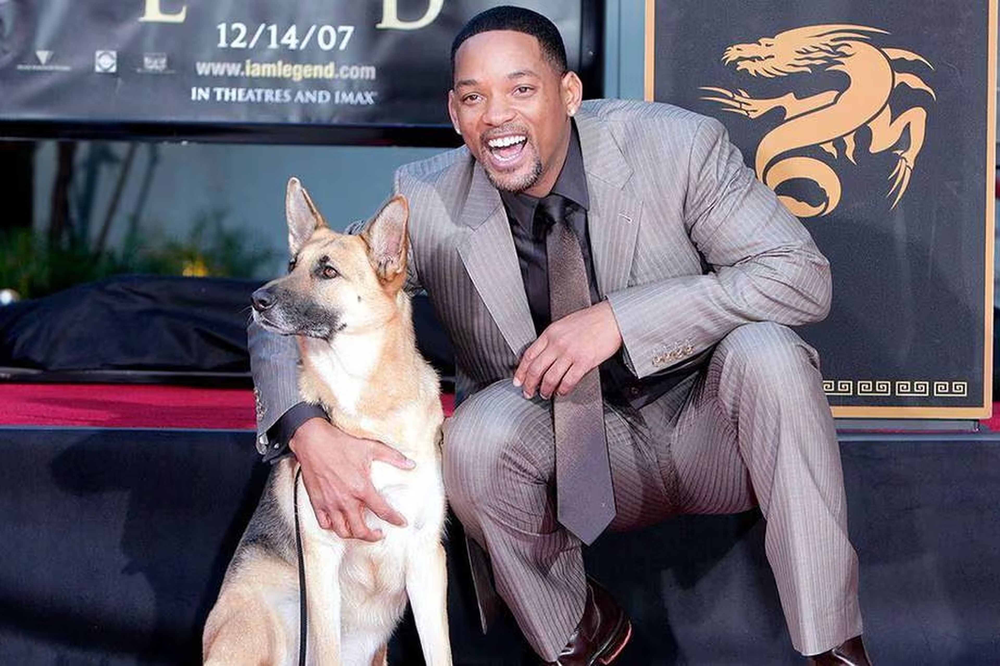 Will Smith estuvo a punto de adoptar a la perra con la que actuó en Soy Leyenda