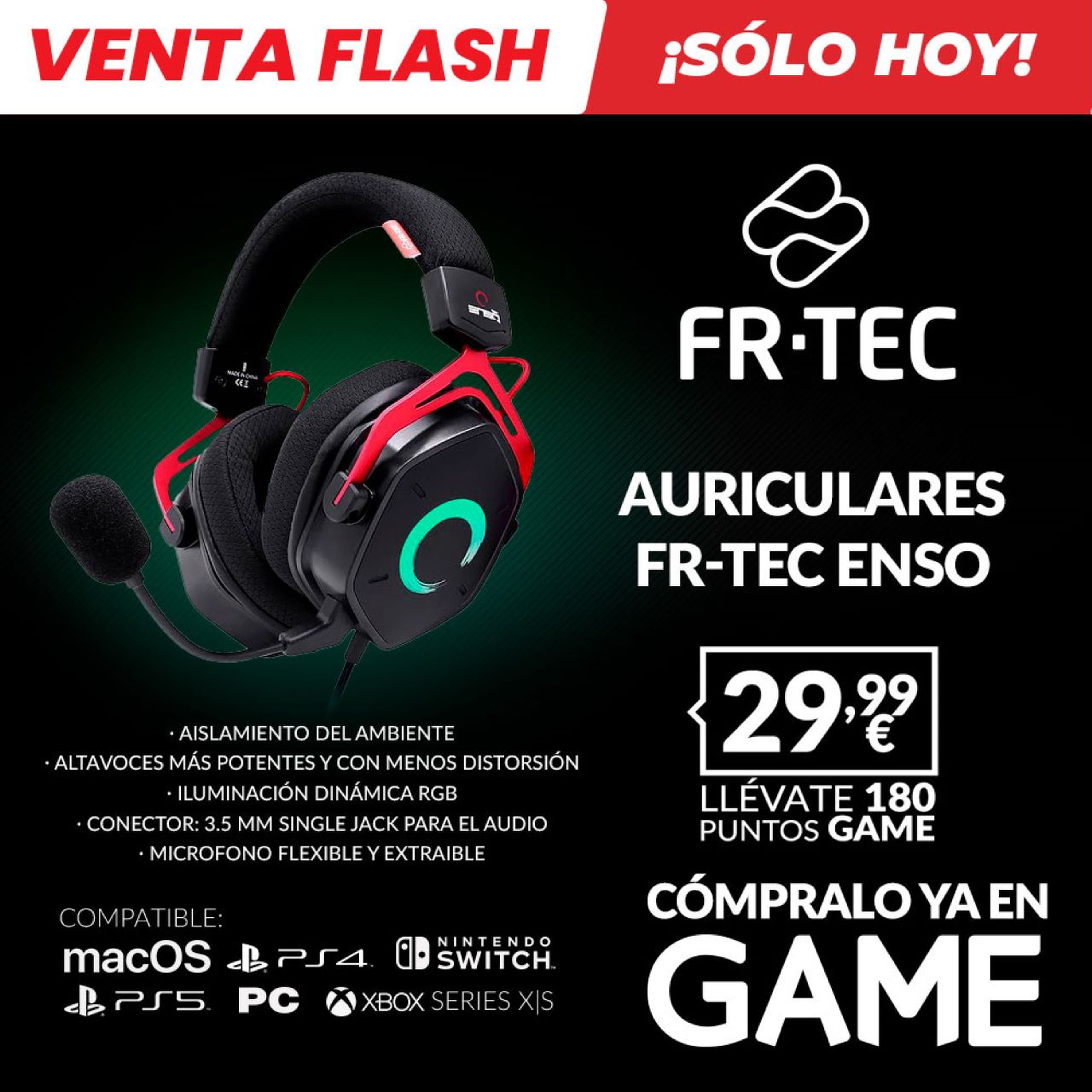 Auriculares gaming FR-TEC ENSO en GAME