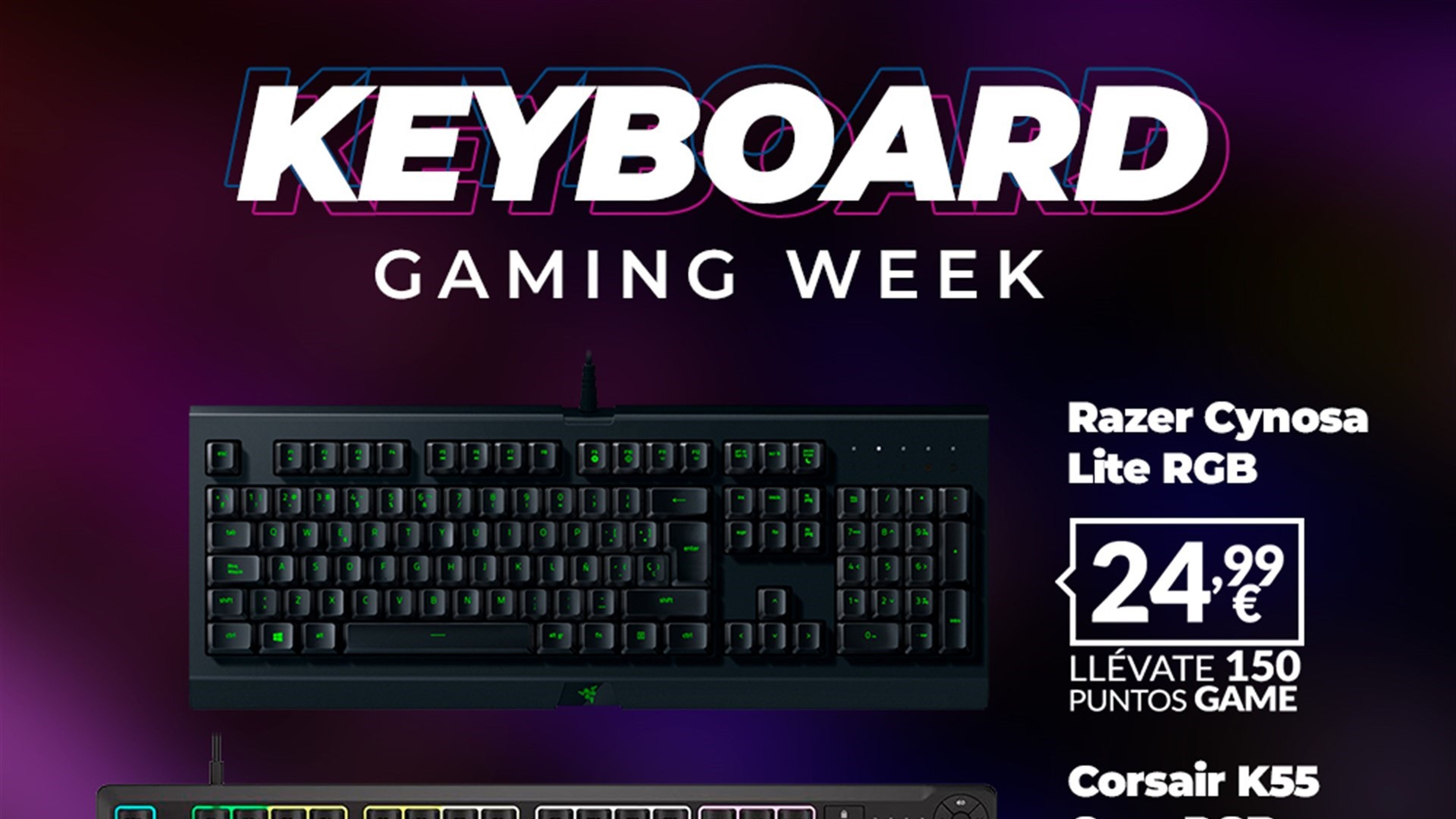 GAME activa la Keyboard Gaming Week con ofertas en teclados desde 19,99 €