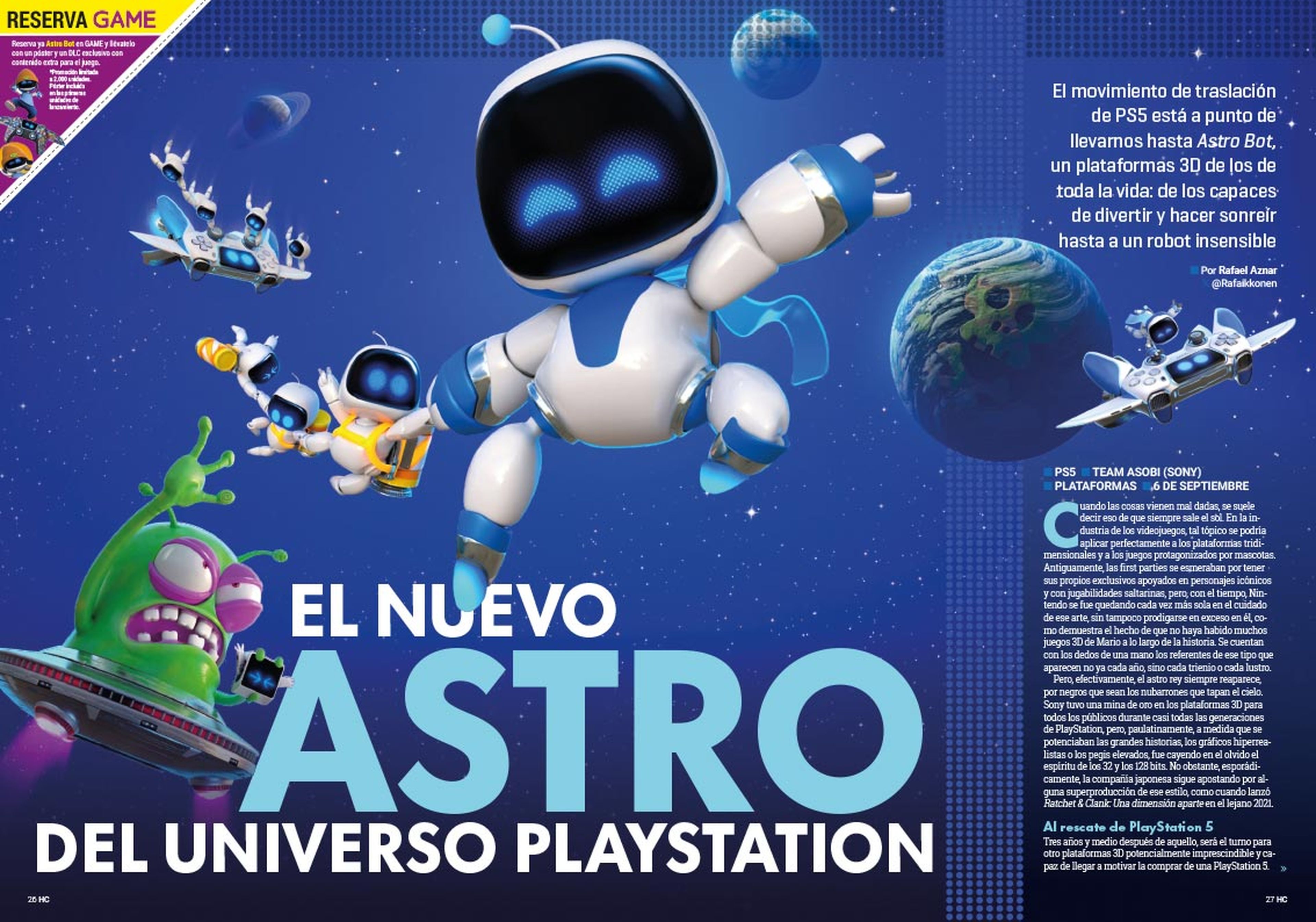 Hobby Consolas 397, ya a la venta con Astro Bot en portada