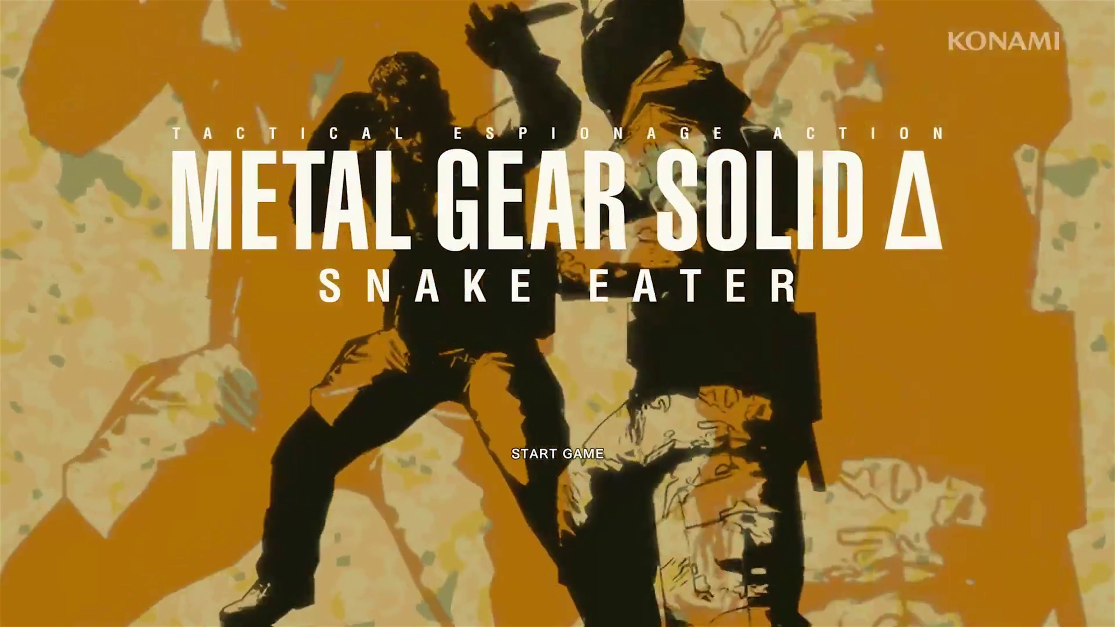 Menú de Metal Gear Solid Delta: Snake Eater