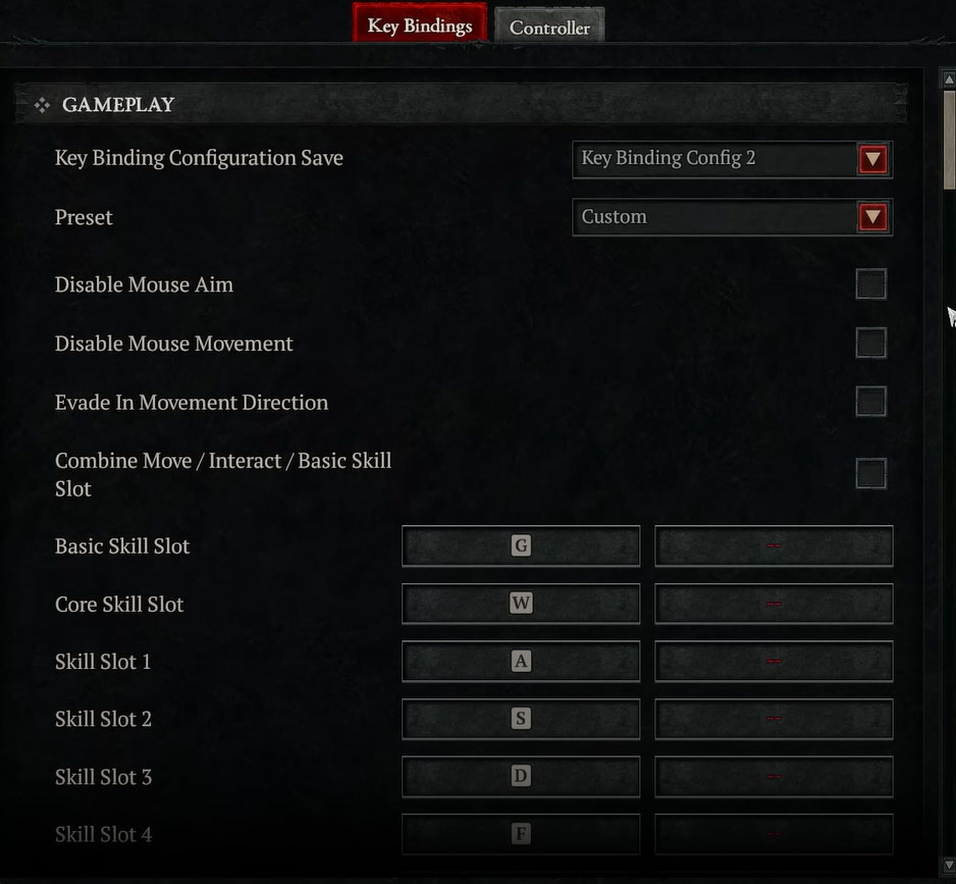 Controles Diablo 4