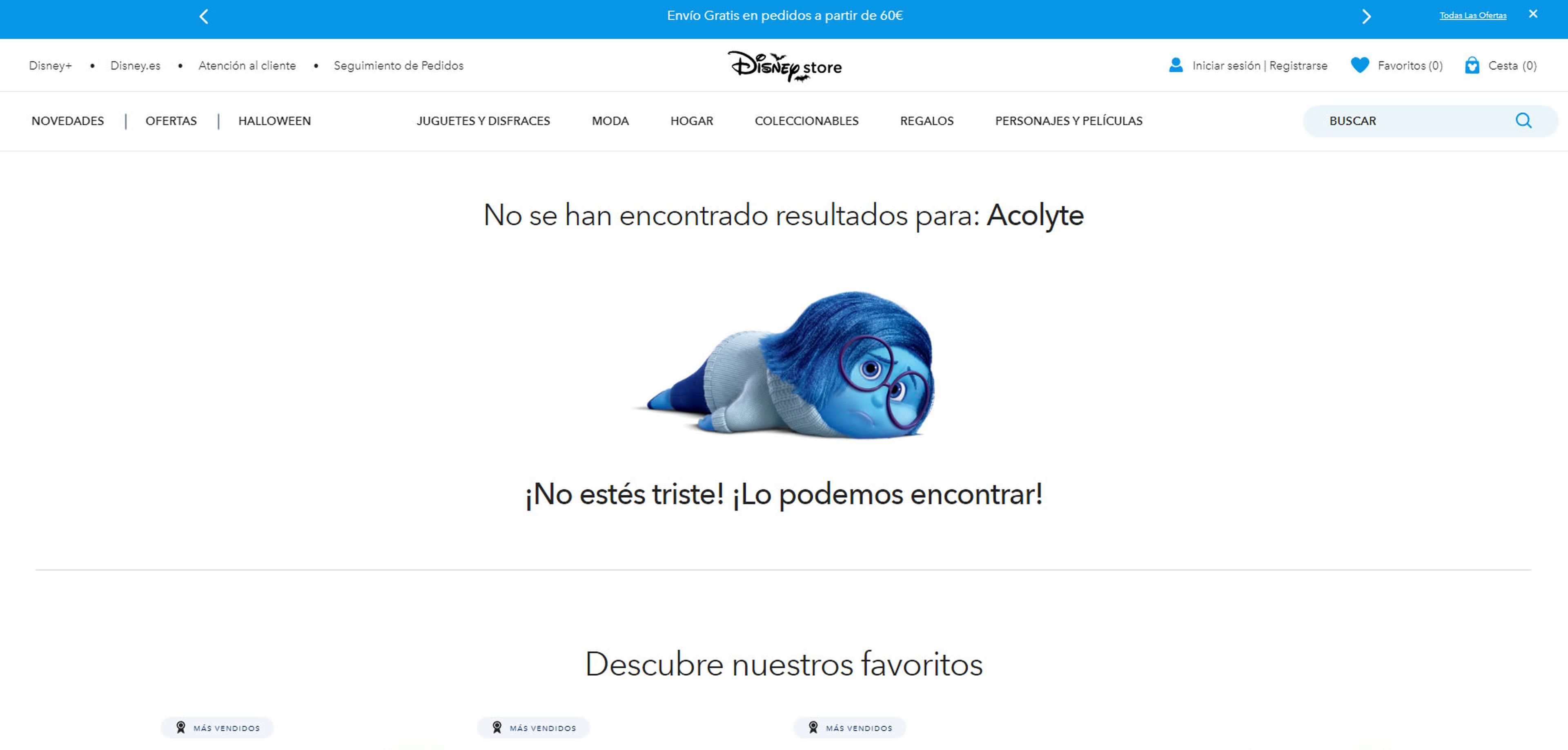 Disney Store: resultado al buscar "Acolyte"