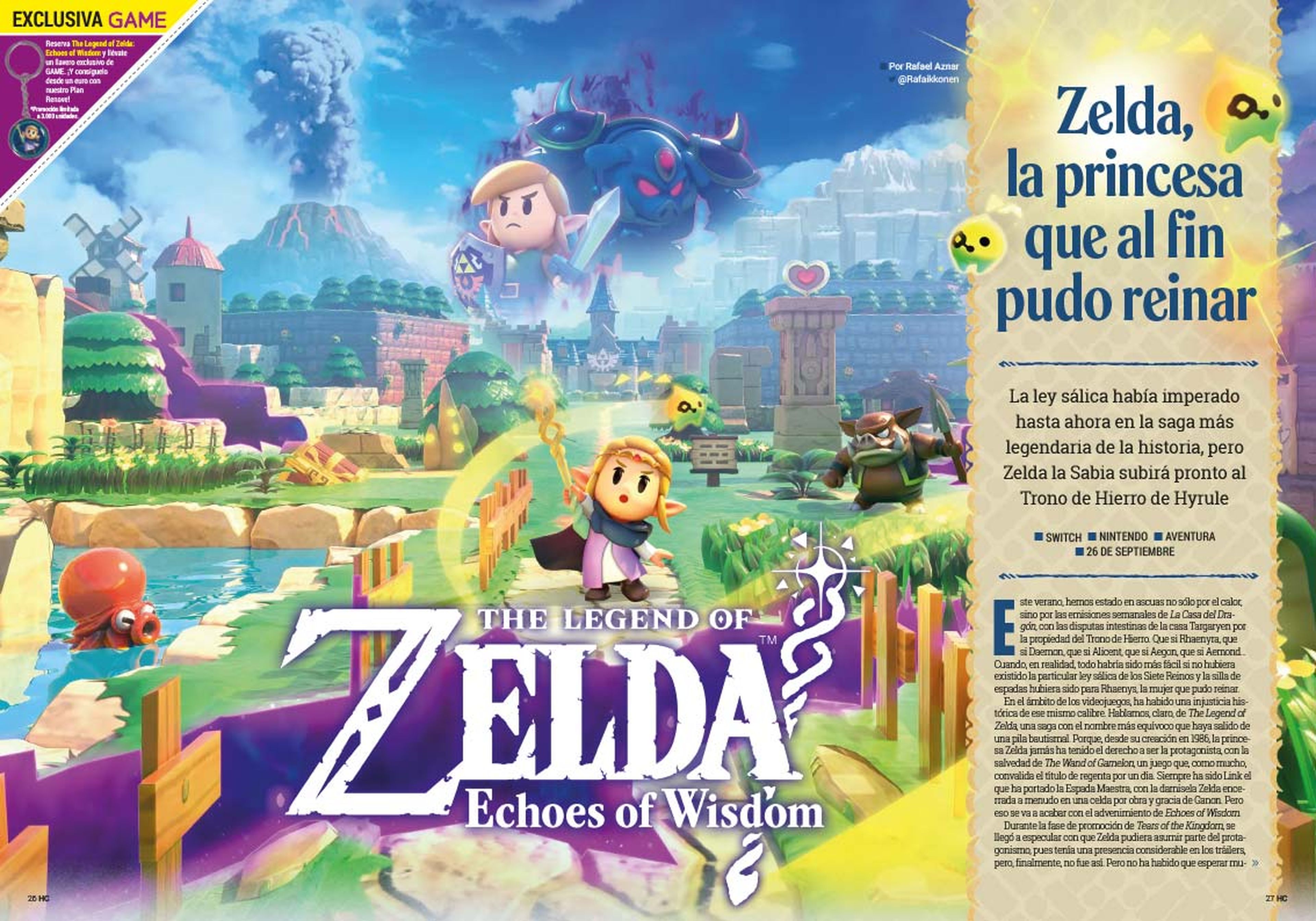 Hobby Consolas 398, ya a la venta, con The Legend of Zelda: Echoes of Wisdom en portada