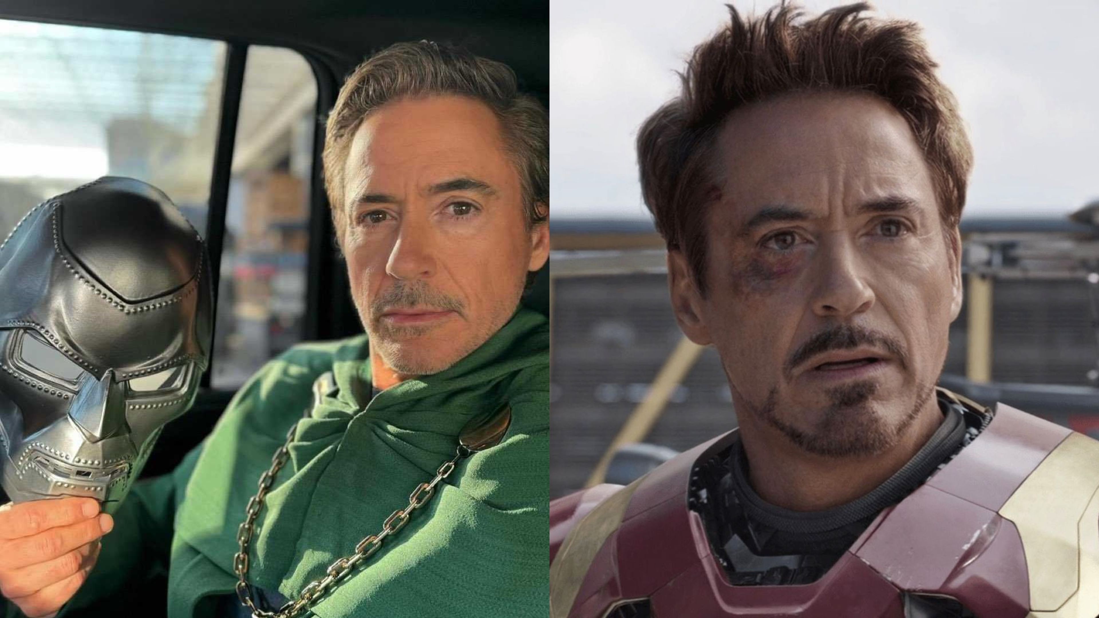 Robert Downey Jr. como Doctor Muerte y Iron Man