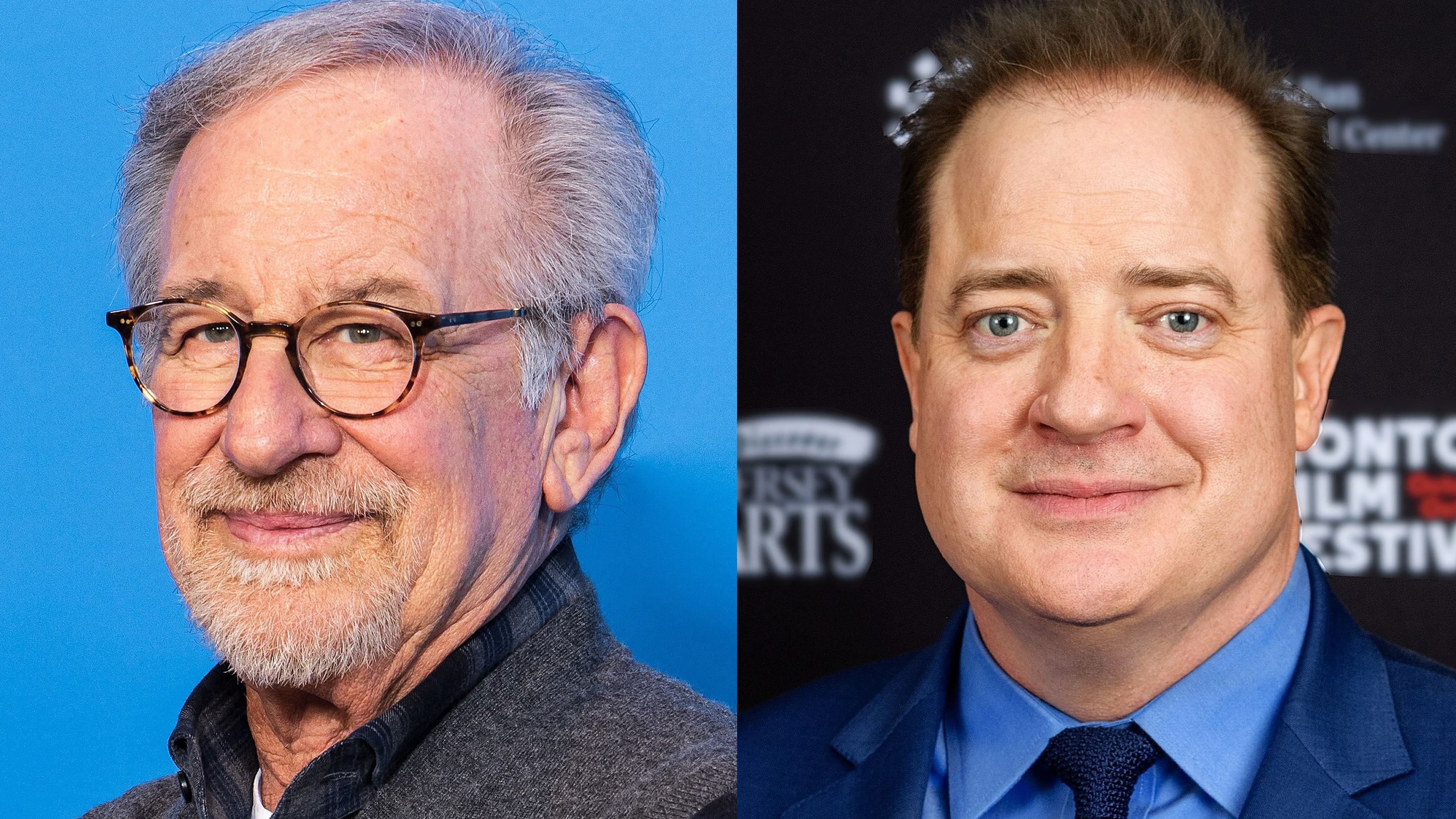 Steven Spielberg y Brendan Fraser