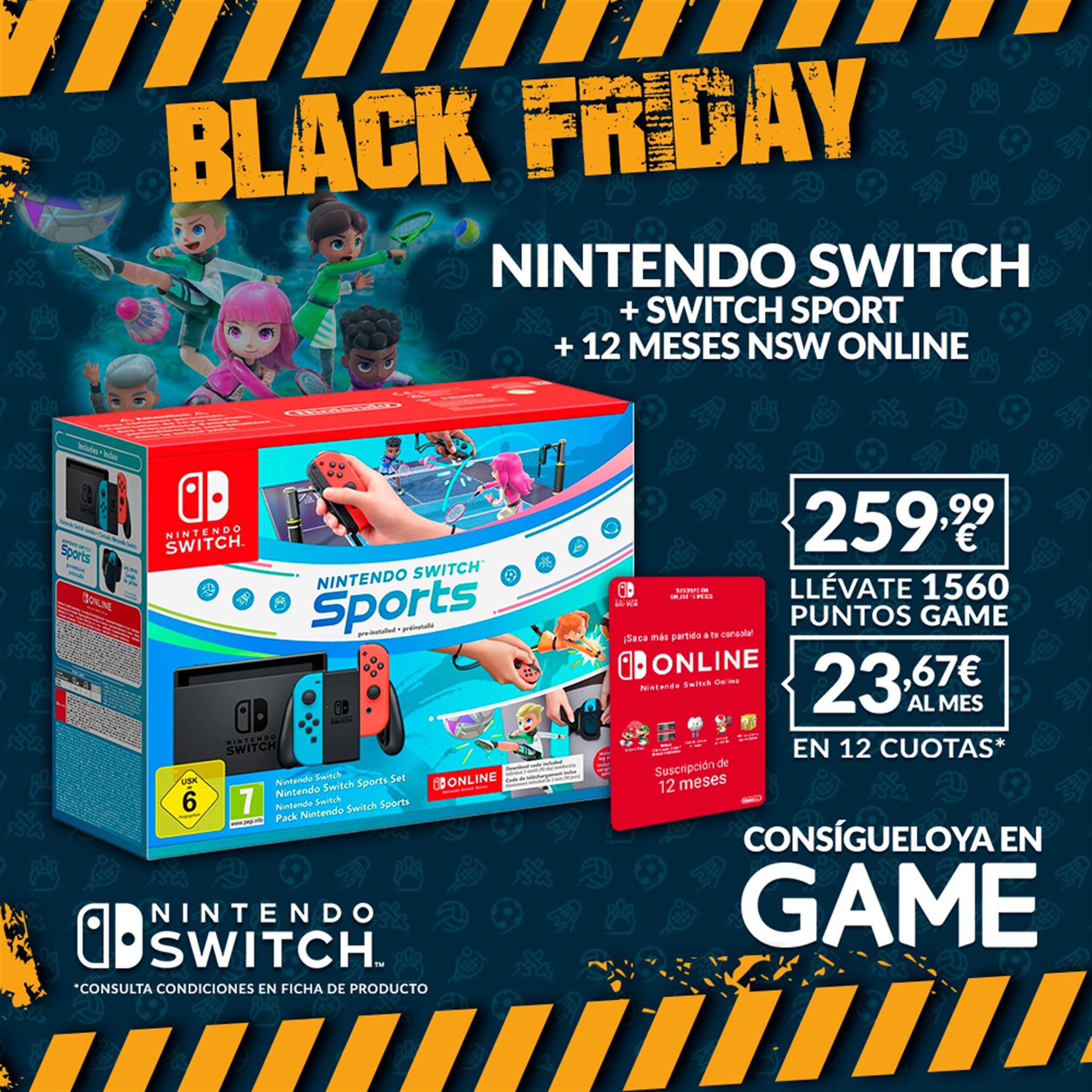 GAME tiene Nintendo Switch de oferta por su Black Friday 2024 en pack