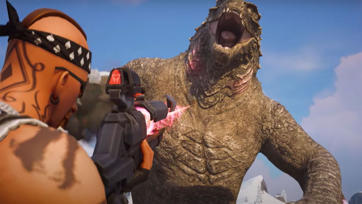 Cómo conseguir fácil el medallón de Godzilla infligiendo el máximo daño en Fortnite