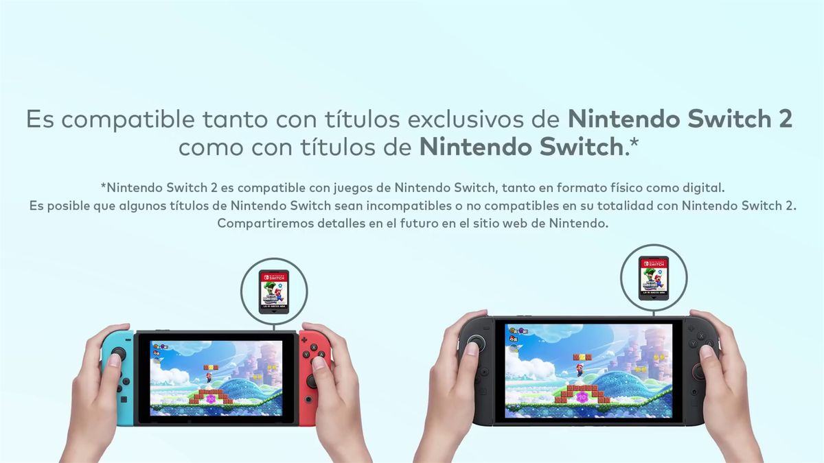 La retrocompatibilidad de Switch 2 es la "mejor dirección" para una consola "jugada por muchos consumidores", asegura Nintendo