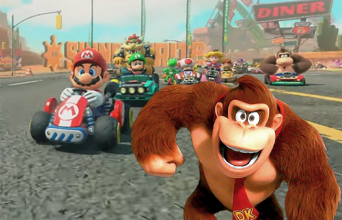 Las sorpresas de Switch 2 incluyen un rediseño de Donkey Kong en el avance de Super Mario Kart 9, y los fans están desconcertados