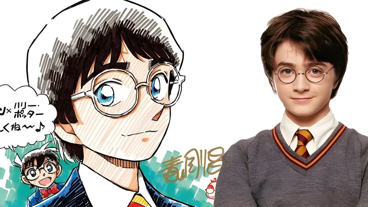 Harry Potter se convierte en un personaje manga gracias a esta colaboración histórica con Detective Conan