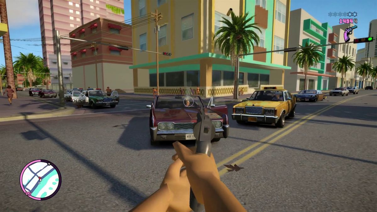 Juega a Vice City en primera persona gracias a un mod creado para la Nextgen Edition del GTA