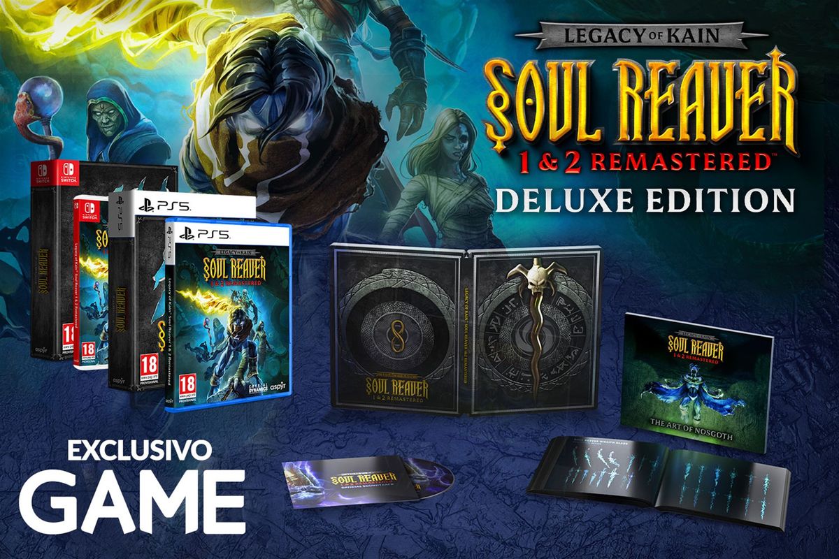 Reserva la Edición Deluxe de Legacy of Kain: Soul Reaver 1-2 Remastered exclusivamente en GAME y flipa con su contenido