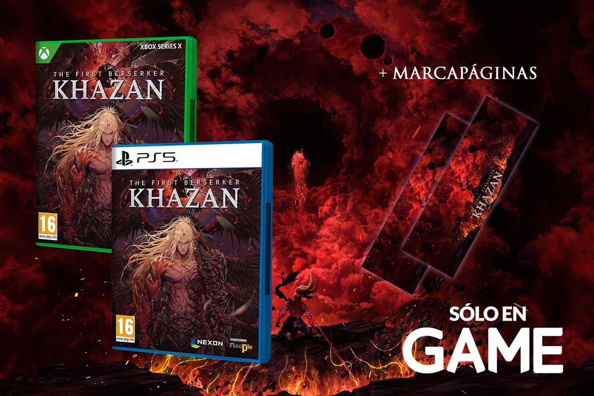 GAME nos propone reservar The First Berserker: Khazan en sus tiendas porque podemos conseguir un marcapáginas exclusivo de regalo