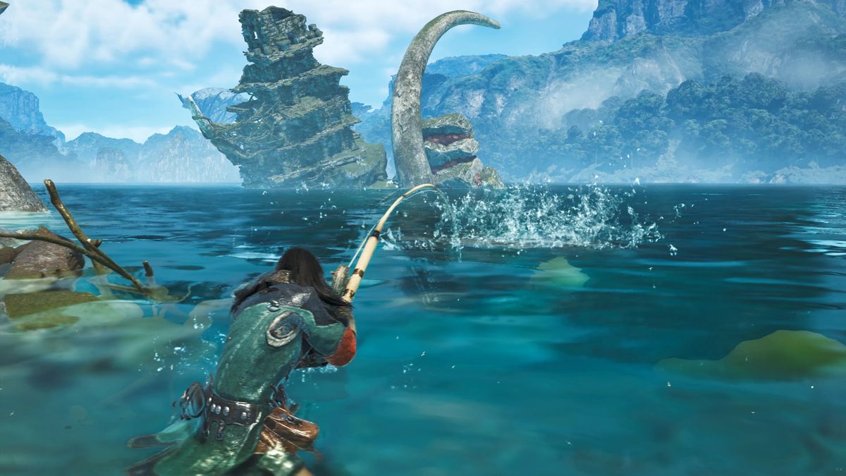 Dónde pescar una amia preñada en Monster Hunter Wilds y el truco infalible para pescar pescadones rápidamente