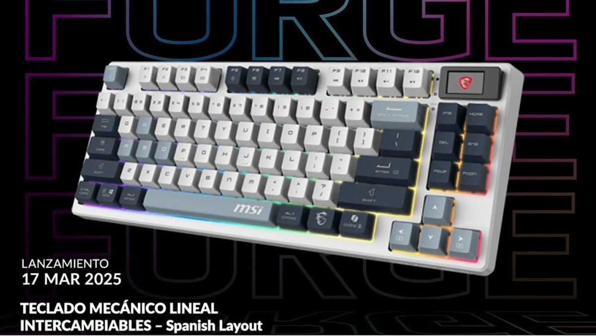 Reserva solo en GAME el teclado MSI Forge GK600 TKL Wireless y forja tus mejores partidas