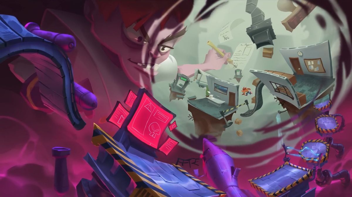 Filtrados artes conceptuales de Crash Bandicoot 5, el juego cancelado que nos llevaría de vuelta a la Academia del Mal
