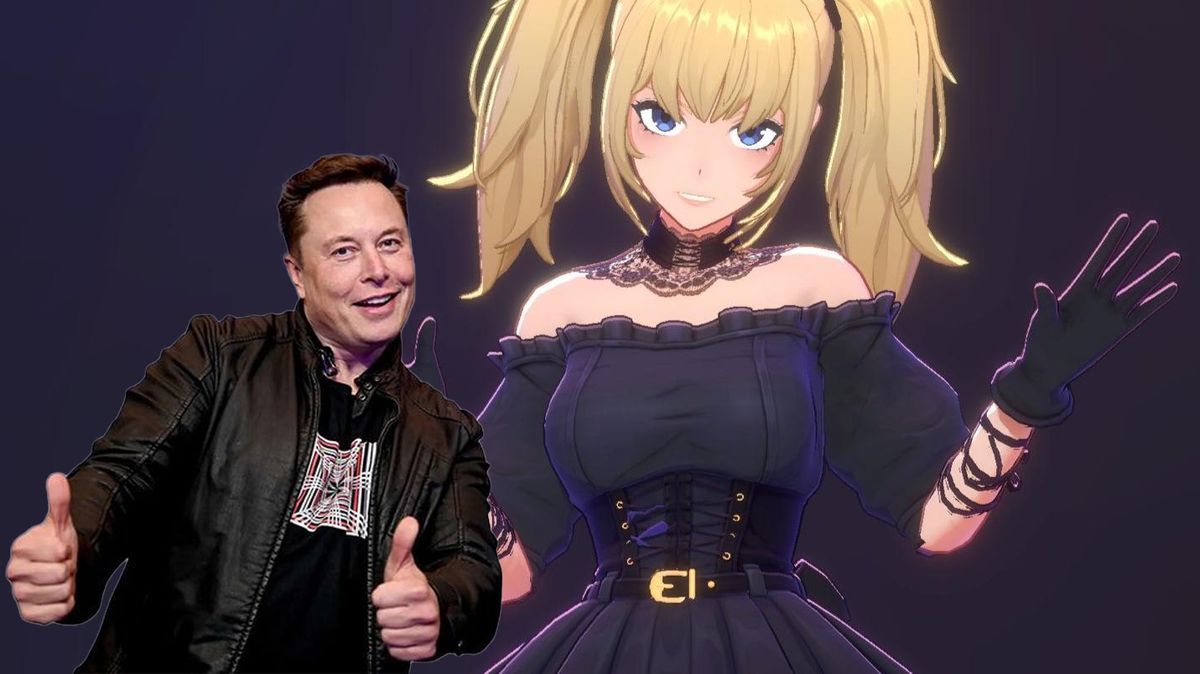 Elon Musk actualiza Grok con avatares virtuales y waifus, que se basan en Death Note, 50 sombras de Grey y Crepúsculo