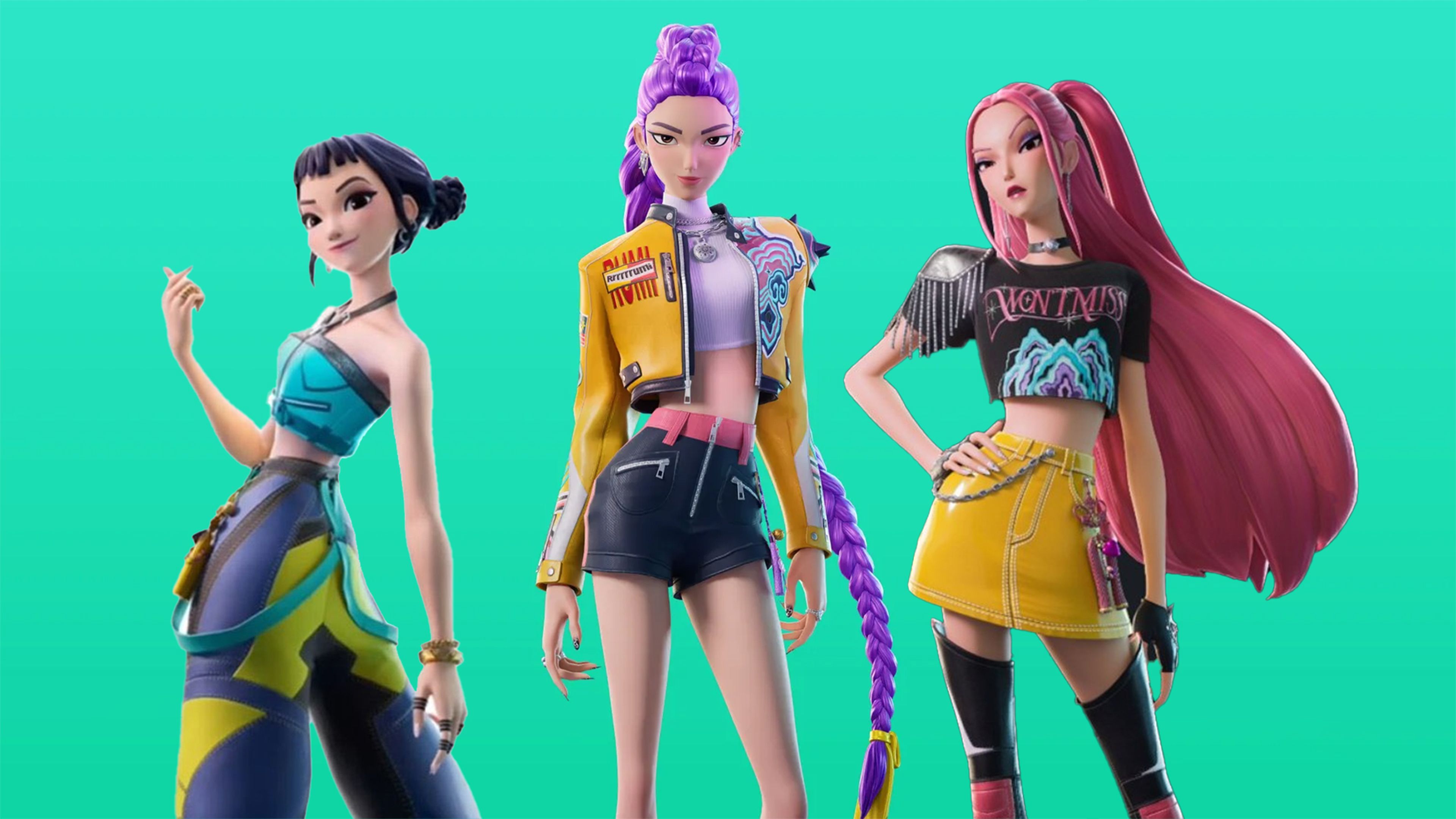 Las guerreras k-pop llegan a Fortnite esta semana, con las skins de Rumi,  Mira y Zoey, y un nuevo modo de juego
