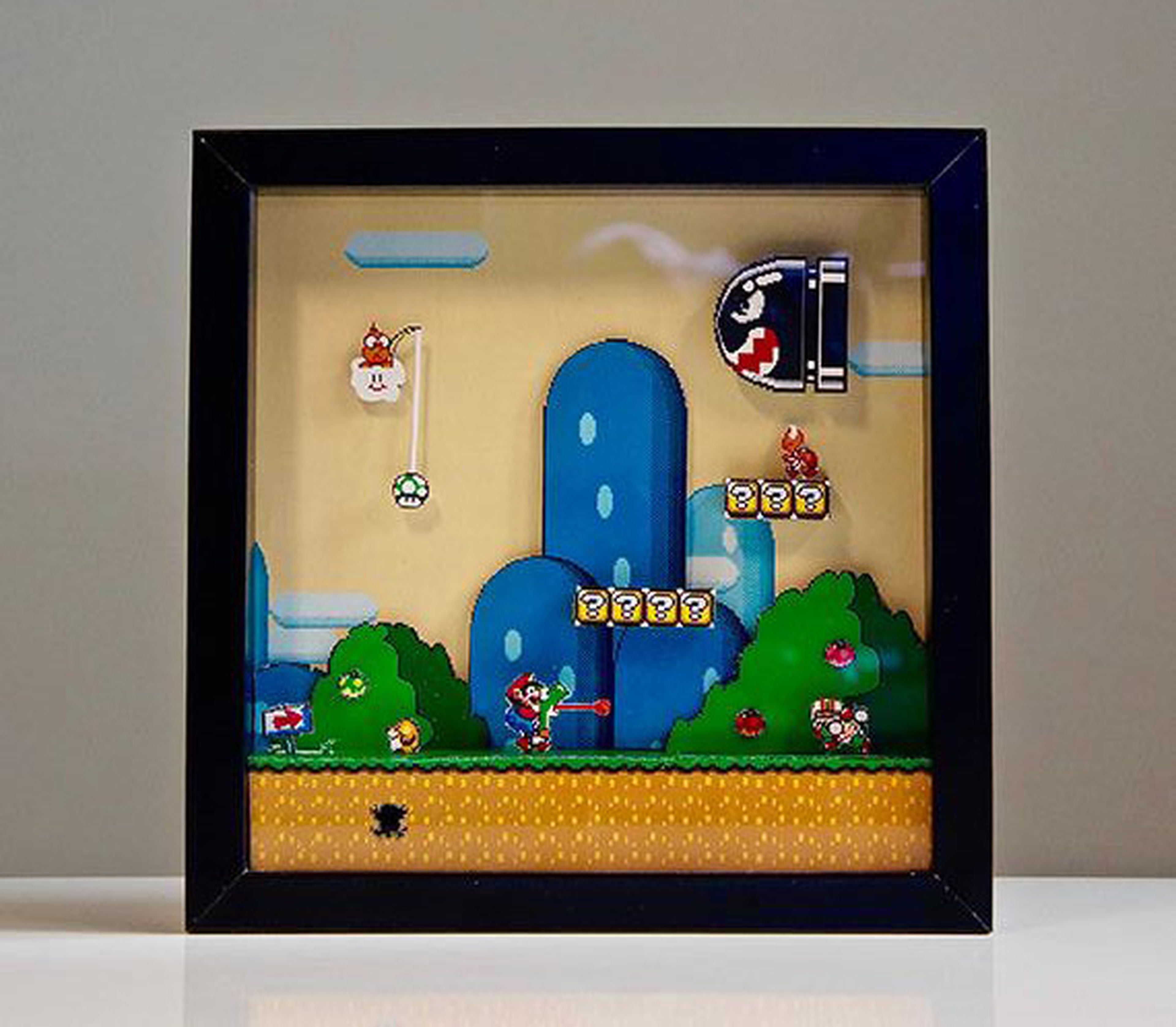 Este cuadro de Super Mario World es uno de los diseños que se pueden adquirir en Cuadros Pixel.