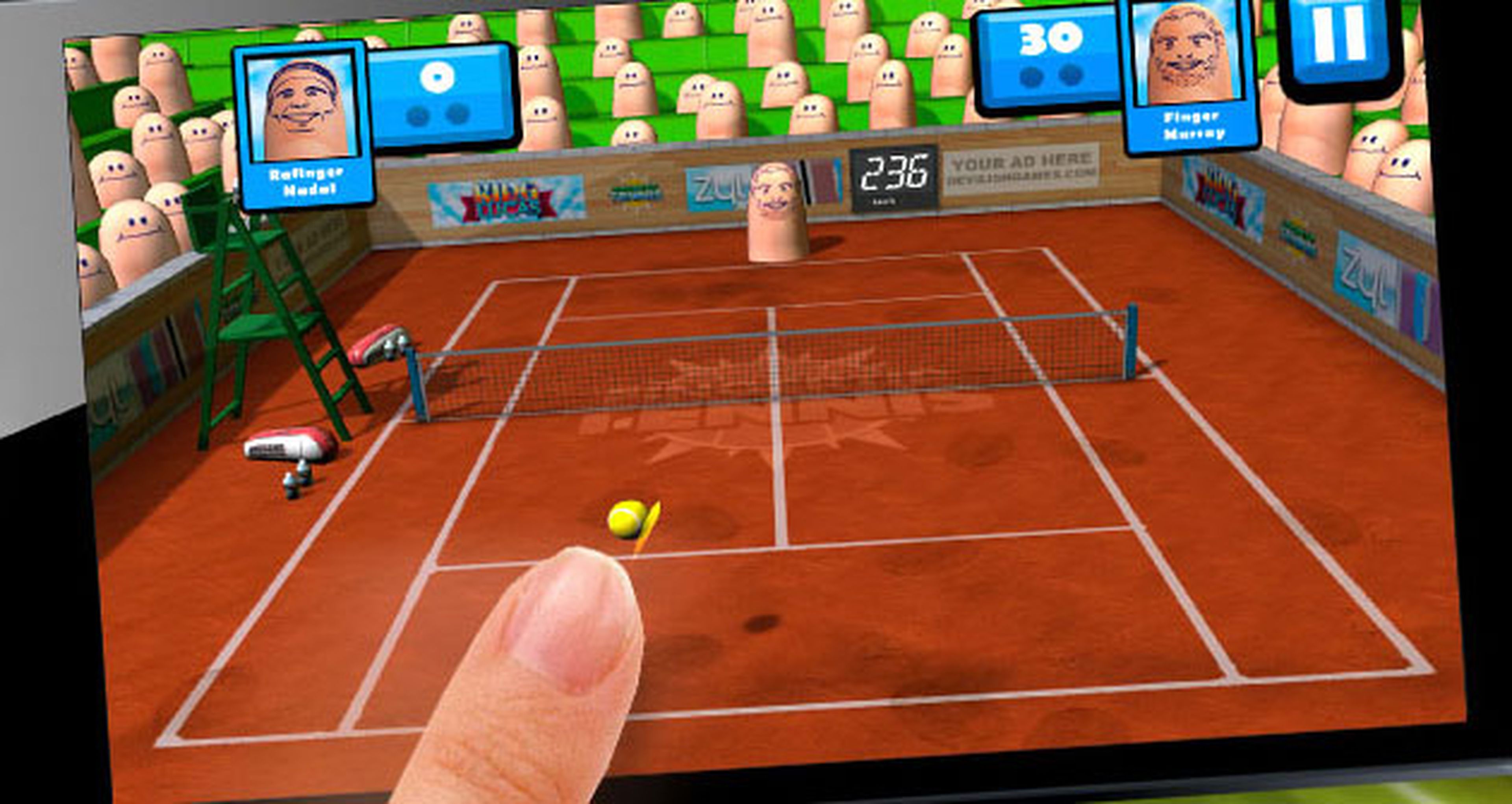 Fingertip Tennis para iOS y Android