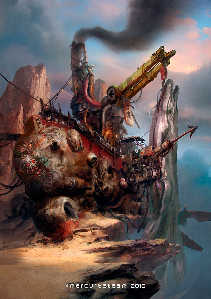 MercurySteam - nuevo juego (ilustración de un barco) MercurySteam - nuevo juego (ilustración de un barco)