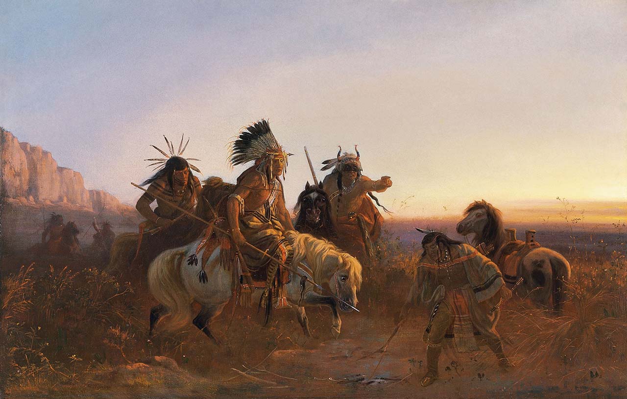 El rastro perdido, de Charles Ferdinand Wimar El rastro perdido, de Charles Ferdinand Wimar