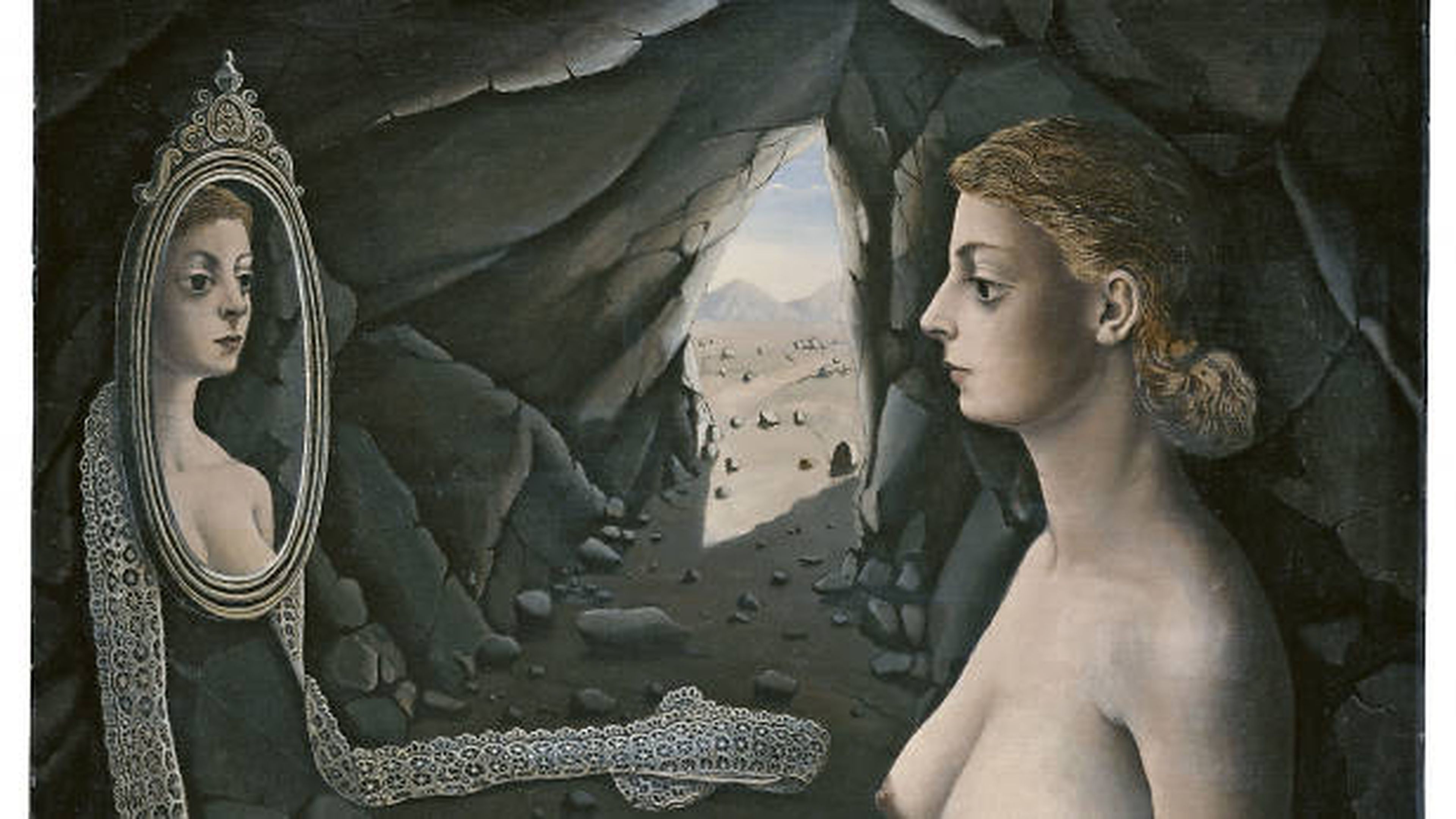 'Mujer ante el espejo', de Paul Delvaux, es uno de los cuadros clave de Nubla.