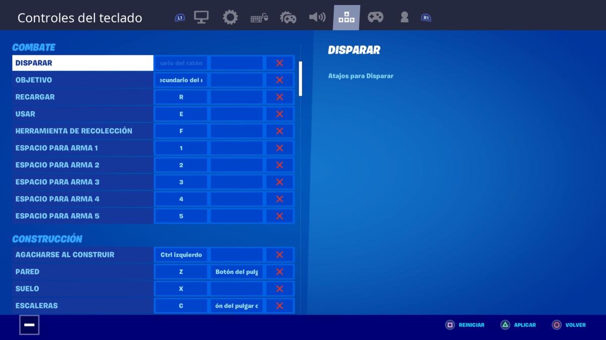 Jugar con ratón y teclado a Fortnite en PS4 y One: estos son los mejores ajustes, settings | Hobbyconsolas