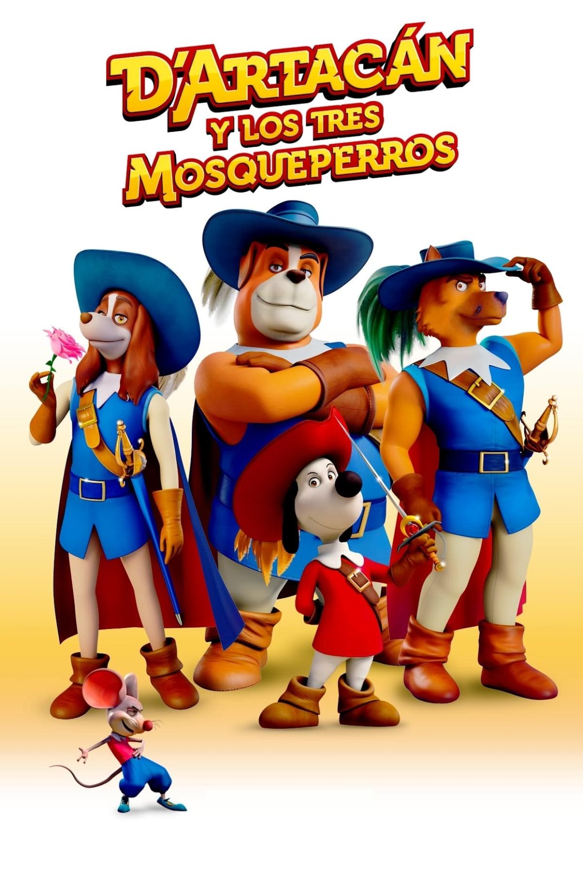Poster alternativo de D´Artacán y los tres Mosqueperros.