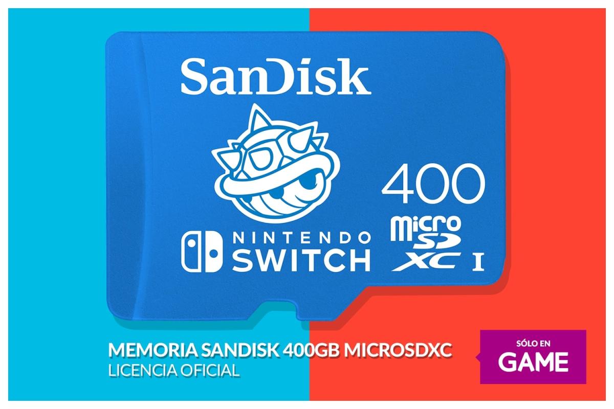 No more deleting games and data from Nintendo Switch thanks to the 400 GB MicroSD card from GAME stores
