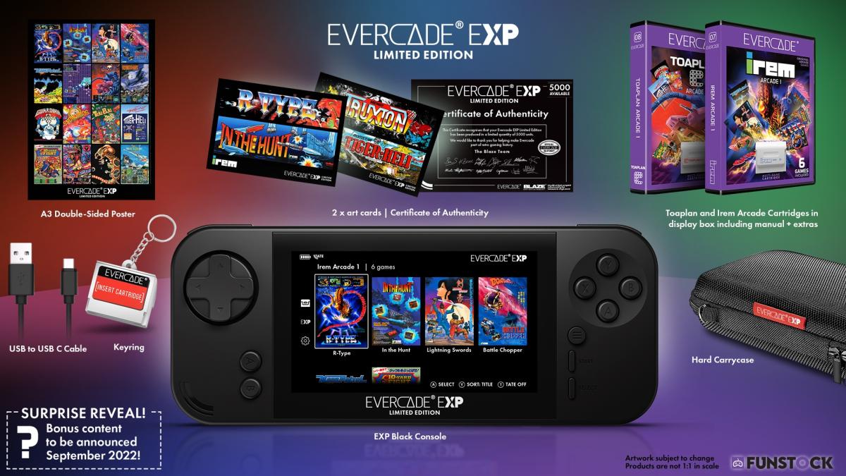 Así es Evercade EXP, la nueva consola portátil de Blaze Entertainment  orientada al juego retro al máximo nivel | Hobbyconsolas