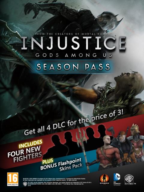 Injustice Gods Among Us confirma 4 DLC y pase de temporada