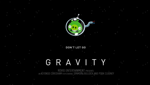 Angry Birds homenajea a Gravity 
