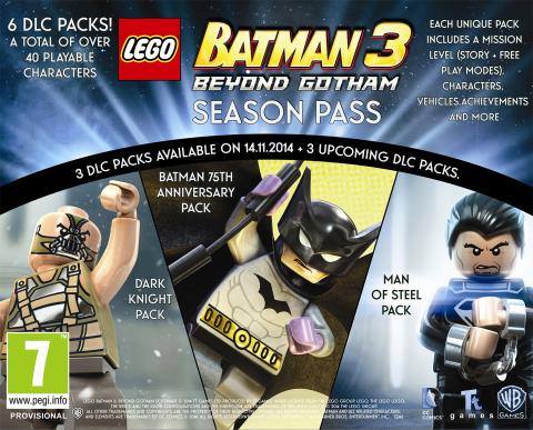 Asi será el pase de temporada de LEGO Batman 3 Más Allá de Gotham