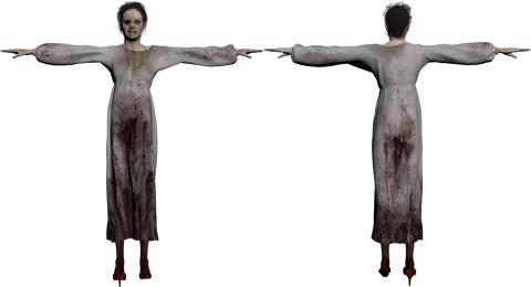 P.T. Silent Hills - Modelo del personaje del fantasma P.T. Silent Hills - Modelo del personaje del fantasma