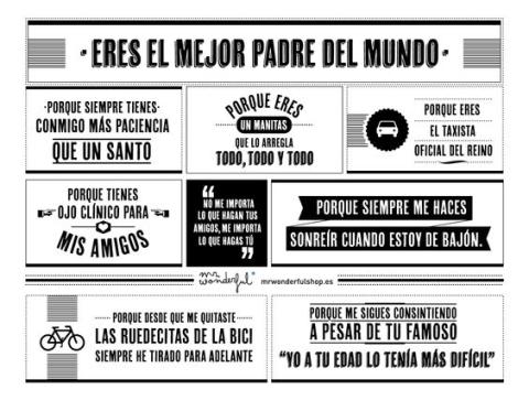 Frases para felicitar el día del padre Frases para felicitar el día del padre
