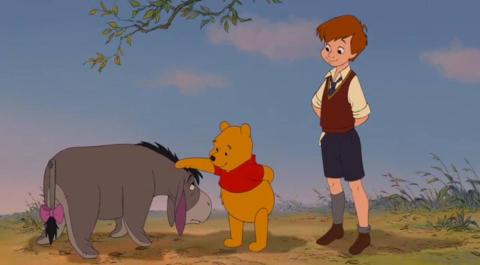 Winnie the Pooh Christopher Robin, Ígor, Eeyore