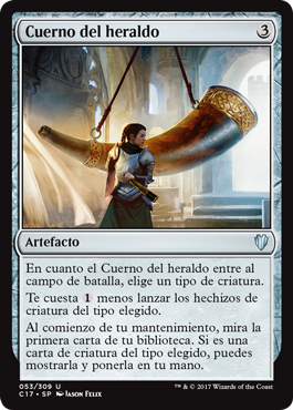 Cuerno del Heraldo- Magic The gathering Commander 2017 Cuerno del Heraldo- Magic The gathering Commander 2017