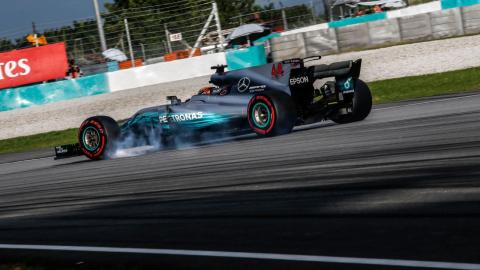 Lewis Hamilton en el GP de Malasia Lewis Hamilton en el GP de Malasia